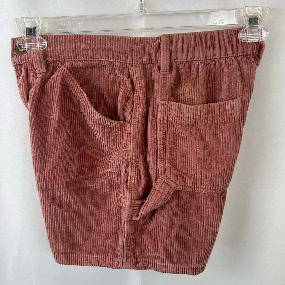 Pantalones Cortos Empyre Pana Carpintero Para Mujer Talla Pequeña Rosa 4" Entrepierna Patín Foto 2 de 4
