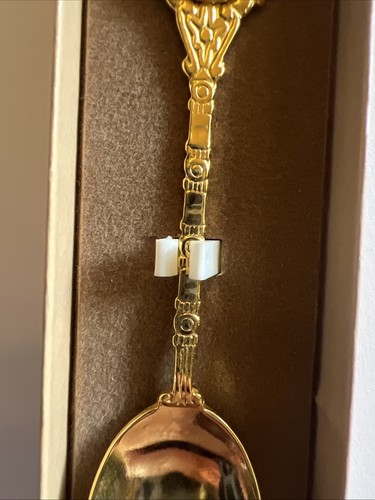 Heiliger Petrus und Paulus Vintage Souvenir Löffel Sammlerstück Gold - Bild 4 von 6