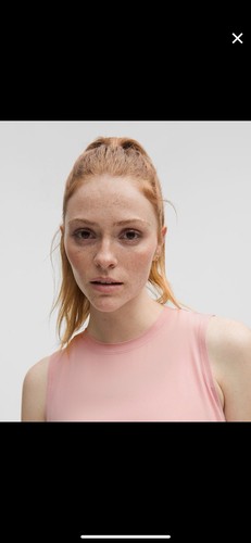 Lululemon LIGHTWEIGHT SPLIT BACK TRAINING TANK SZ XXS PINK HAZE NWT - Picture 9 of 10