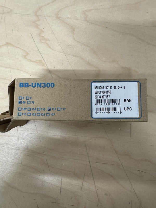 Shimano BB-UN300 Square Taper Bottom Bracket 68mm x 115mm