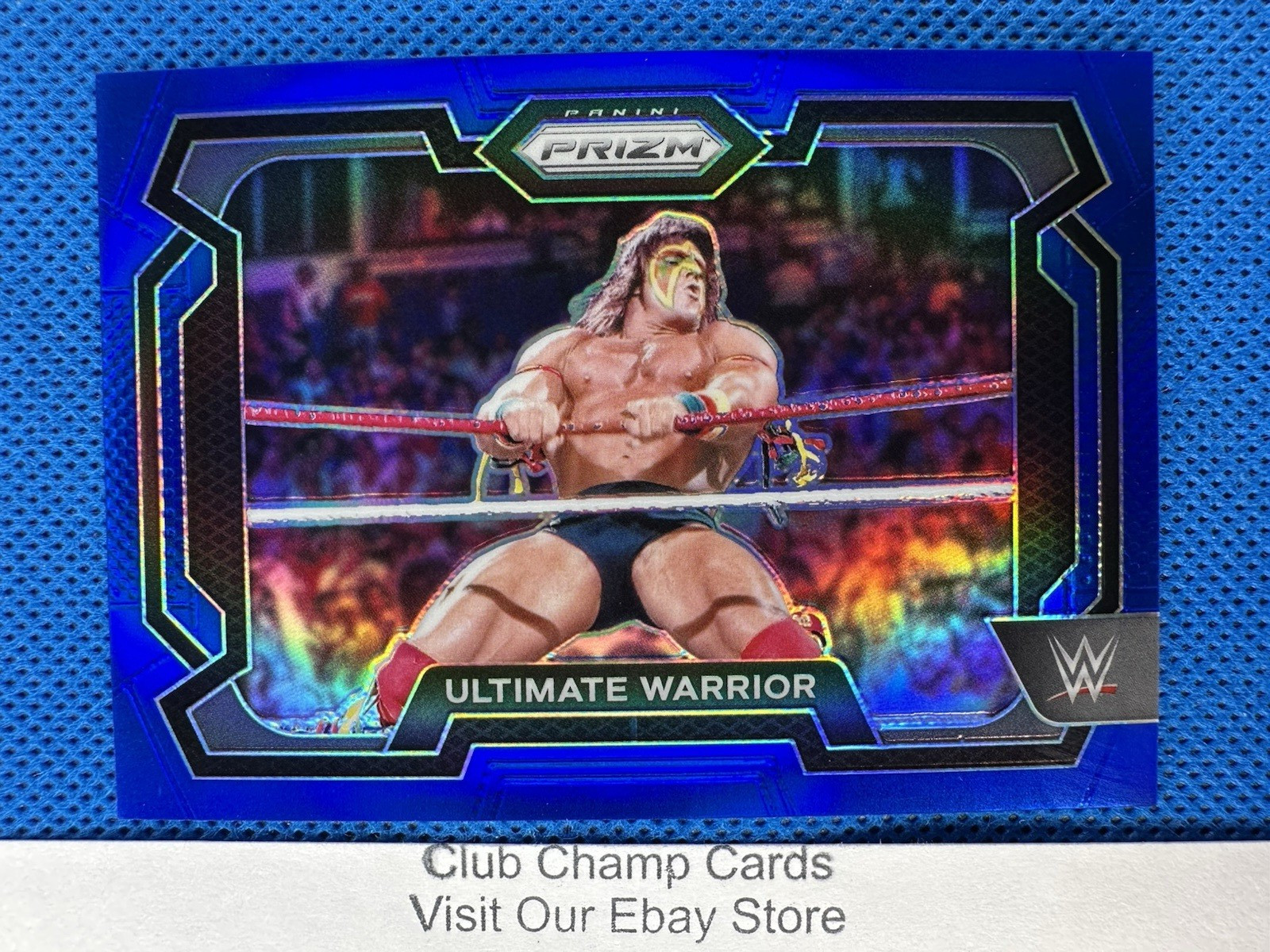 2024 #11 Ultimate Warrior Panini Prizm WWE Legends Blue Prizm 161/199