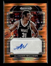 2022 Panini Prizm Draft Picks Orange Pulsar /49 Alondes Williams Rookie Auto RC
