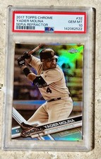 2017 Topps Chrome Yadier Molina PSA 10 Sepia Refractor