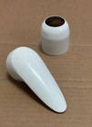 NOS American Standard Ceramix Shower Handle And Escutcheon Cap White