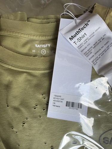 Sehr cooles Sold Out Satisfy Running MothTech™ T-Shirt Aged Mosstone Gr. M - Bild 2 von 6