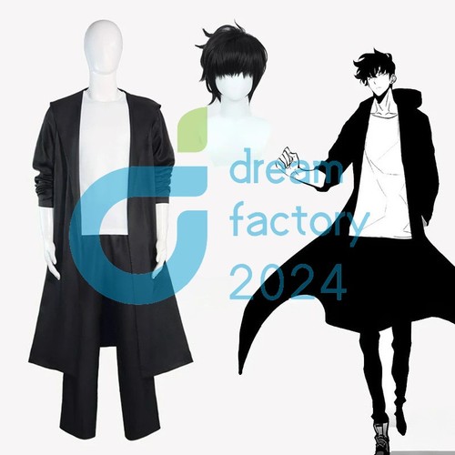 Sung Jin-woo Cos Solo Sung Jinwoo Leveling Cosplay Knight Killer Costume Wig - Picture 2 of 12