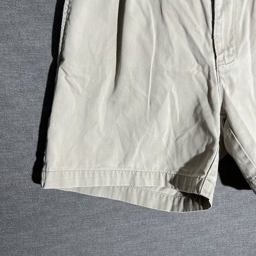 Polo Ralph Lauren Shorts Mens 33 Khaki Andrew Short Classic Pleated Chino Cotton - Picture 5 of 18
