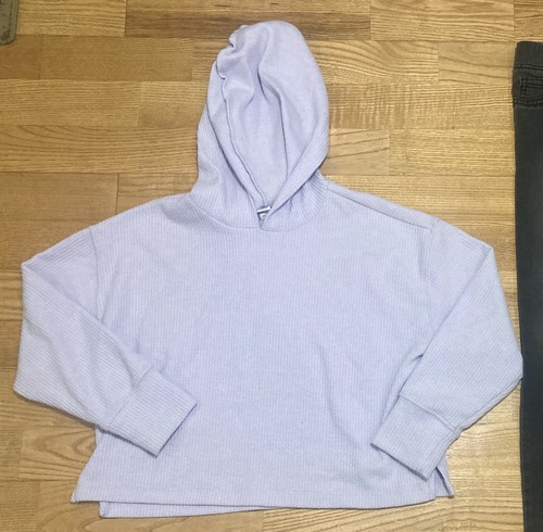 Girl's Old Navy & Cat & Jack Outfit Size 7 & 8 - Purple Ribbed Hoodie w/Jeggings - Picture 2 of 7