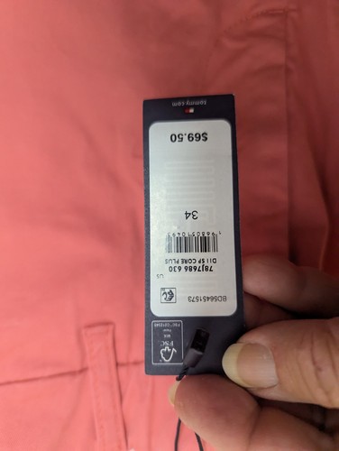 TOMMY HILFIGER TH Flex 9” Inseam Men’s 34 Pink Salmon Chino Shorts NWT - Picture 13 of 18
