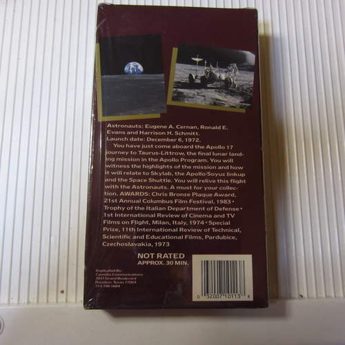 Original NASA Film On The Shoulders Of Giants (VHS) Apollo 17, NEW SEALED - Picture 2 of 2