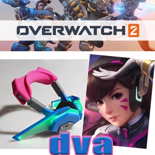 Headpiece Bluetooth Wireless Headphone DVA Overwatch Cosplay Glowing Halloween - Picture 11 of 13