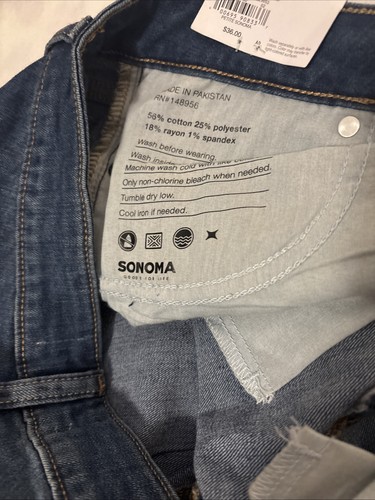 Sonoma Woman’s Mid Rise Skinny Jeans Size 6 PR  NEW - Picture 5 of 10