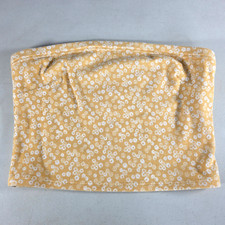 Arizona Womens Tube Top   Size Medium Womens   Yellow   Floral Pattern