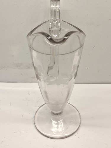 gepresster Klarglaskrug mit Blumenmuster 7 Zoll - Bild 3 von 9