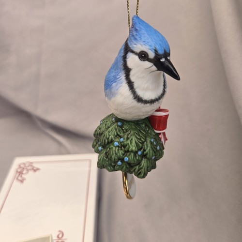 Danbury Como Nuevo 2007 Ornamento 'A Blue Jay Holiday' Anual Songbird - Imagen 8 de 15