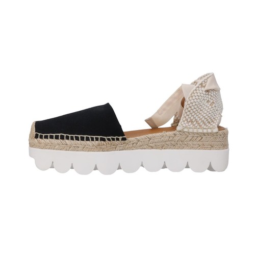 MARNI Womens Espadrille Flat Sandals Fabric Lace Up Canvas Black EU 41 RRP 395 - Picture 4 of 12