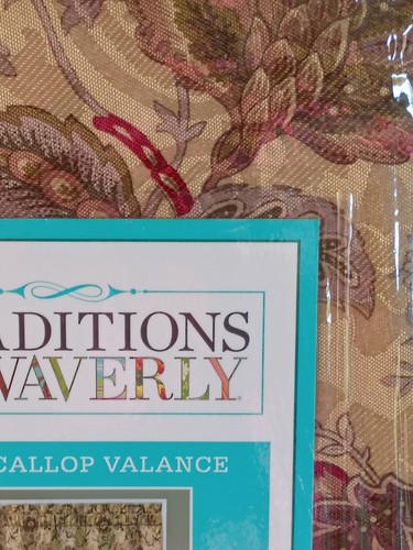 Menge 2 Waverly Navarra Antik Jakobsmuschelrute Taschenvolant 52"x16" - Bild 6 von 6