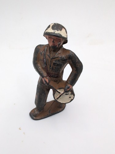 Vintage Barclay B214 Schlagzeuger Trommeltrommel Spielzeug Soldat - Bild 2 von 9