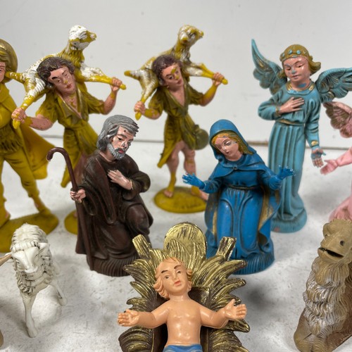 VINTAGE SET Woolworth KRIPPE WEIHNACHTEN KRIPPE SZENE FIGUREN ITALIEN - Bild 3 von 18