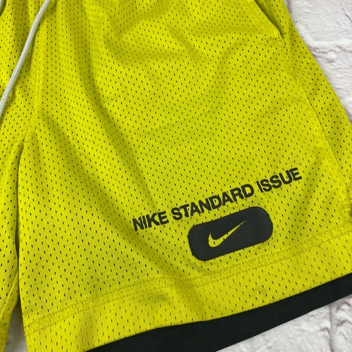 Nike Dri-Fit Standard Issue Reversible Basketball Shorts Black/ Yellow Sz 7/8 - Picture 3 of 14