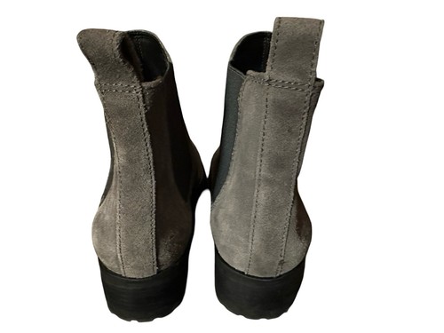 Talbots Stiefel Damen 8 M Chelsea zum Überziehen Stiefelette grau Wildleder niedriger Absatz - Bild 6 von 15