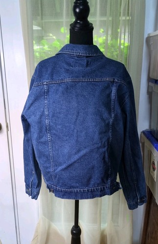 Wrangler Hero Denim Jean Jacket Men's Medium Trucker Coat - Picture 2 of 12