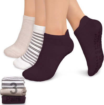 Pilates Socks for Women Non Slip Grip Socks for Yoga, Barre, Hospital, Barefoot