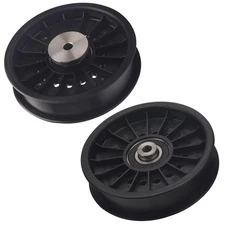 DECKMAN 2 Pack AUC10057 Traction Drive Belt Flat Idler Pulley Compatible with...