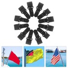 24 Gartenflaggen-Clips: Fahnenmast-Clips mit – Rasen- und