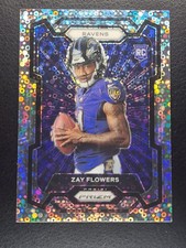 2023 Panini Prizm - Rookie Variation Zay Flowers #317 No Huddle Prizm (RC)