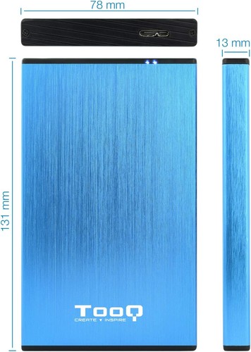TooQ TQE-2527BL – Enclosure for 2.5 inch HDDs, (SATA I/II/III up to 9.5 mm high, - 第 4/9 張圖片