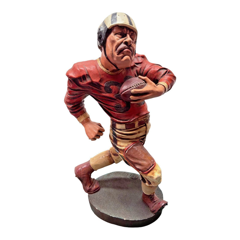 Vintage Peter Mook Football Figurine- Hand painted statue
