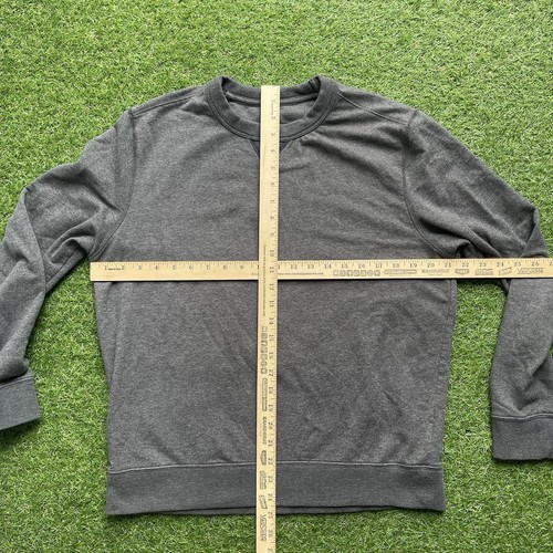UNTUCKit Sweatshirt Mens Size L Gray Cotton Crewneck Pullover - Picture 3 of 5