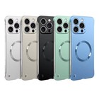 Ultracienkie metaliczne etui magsafe iPhone 17 Air 16 15 14 13 12 Pro Max Plus