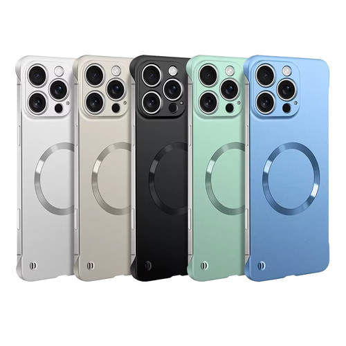 Funda Magsafe Ultra Delgada Metálica iPhone 17 Air 16 15 14 13 12 Pro Max Plus - Imagen 1 de 15