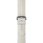 Original Apple Watch 42mm White Leather Classic Buckle Armband 42/44/45/46/49mm