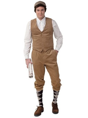 20er Jahre Knickerbocker beige Kniebundhose Zwanziger Kostüm Herren