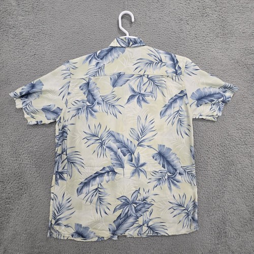 Camicia da campeggio floreale hawaiana Batik Bay uomo taglia media manica corta rayon spiaggia - Foto 2 di 18