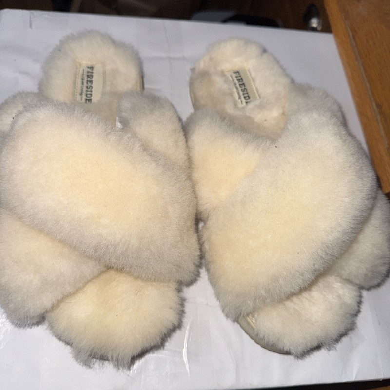 Dearfoams Fireside Shearling Lined Slippers Women's Size 7