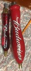 New ListingBudweiser Red Ceramic 12" Draft Keg Beer Tap Handle (2)
