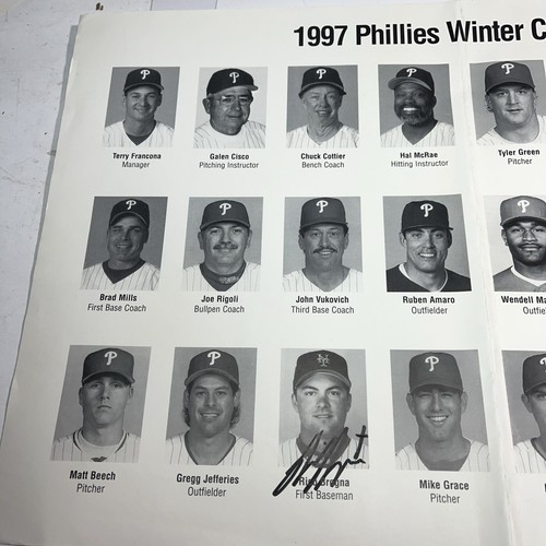 Autographed 1997 Phillies Series Program - Two Signed G B - Picture 2 of 3