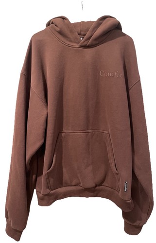 Comfrt Erwachsene L/S schwerer minimalistischer Pullover Hoodie Größe XL braun in der Farbe