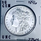 1896 BU GEM MORGAN SILVER DOLLAR UNC MS+++ U.S. MINT RARE COIN 7764