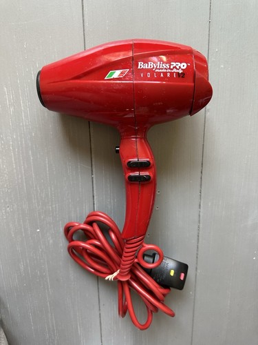 BaByliss PRO Volare V2 Luxury Dryer Ferrari Red Made In Italy *TESTED*