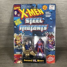 Vintage Professor X & Magneto 1994 Marvel Comics X-Men Steel Mutants Toy Biz NEW
