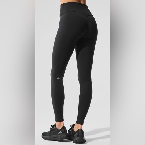 Alo Airbrush Winter warm hohe Taille nächtliche Yoga Leggings Damen Large gebraucht, in einwandfreiem Zustand - Bild 2 von 9