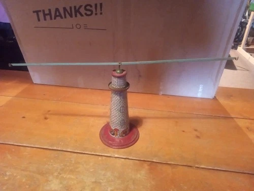 Vintage Tin Litho Marx Sky bird Flyer Base And Pole