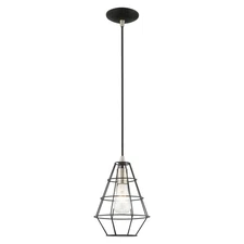 Livex Lighting - Geometric - 1 Light Mini Pendant in Contemporary Style - 7.75