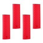 4 Pcs Hitzebeständige Topfgriffabdeckungen Topfgriffhülse Aus Silikon