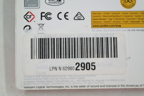 SanDisk 32GB CF Extreme Compact Flash Memory Card 120MB/s HD Video SDCFXS SEALED - Picture 3 of 3